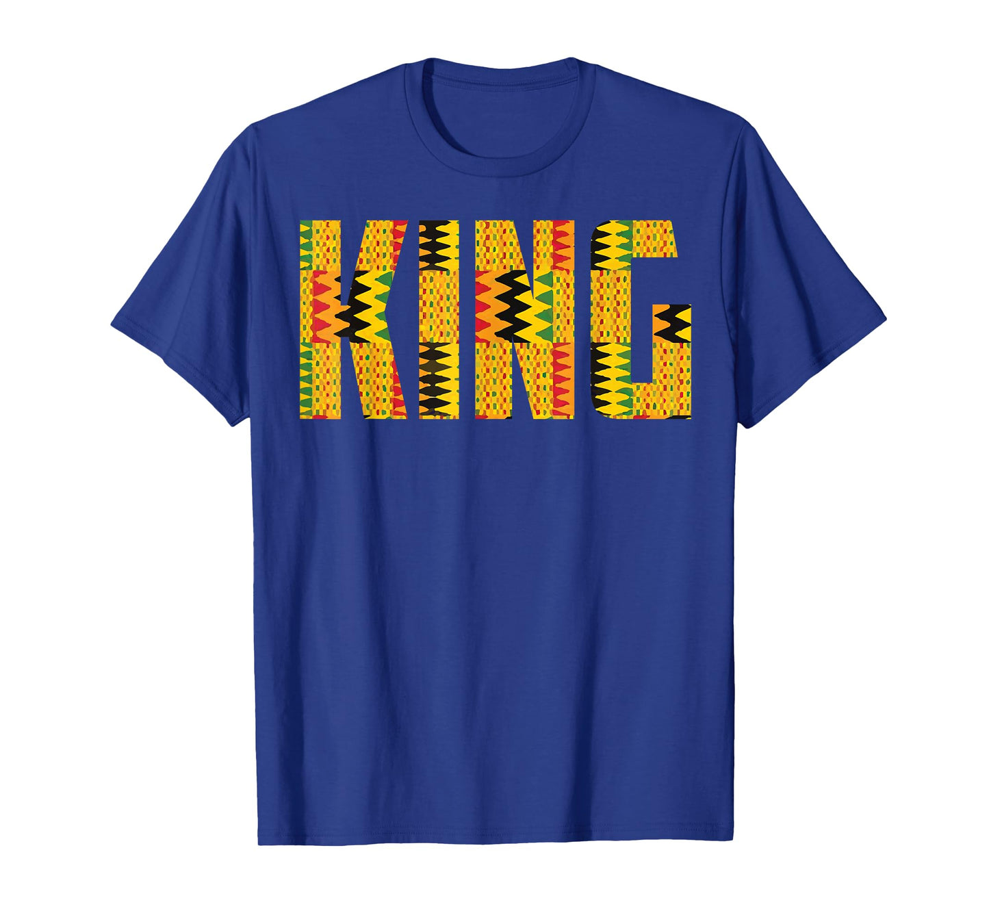 Funny African King Gift For Men Boys Cool Kente Cloth Lover T-Shirt