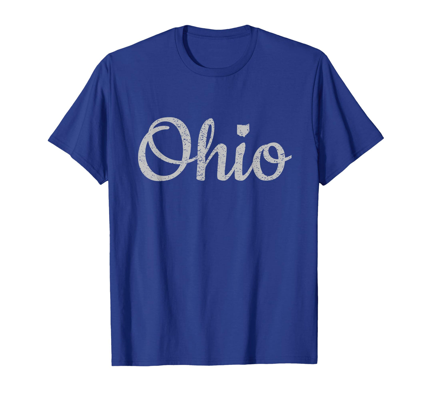 State of Ohio Pride Script Text Distressed Design Gifts T-Shirt