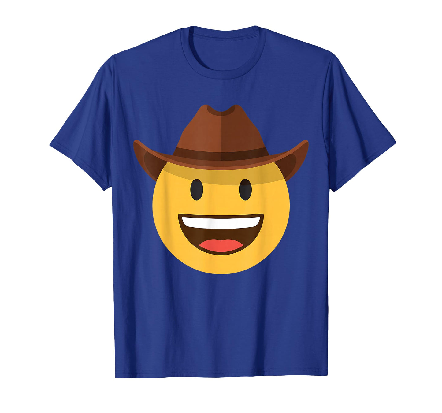 Funny Emoticon Cowboy Howdy Hat Happy Face T-Shirt