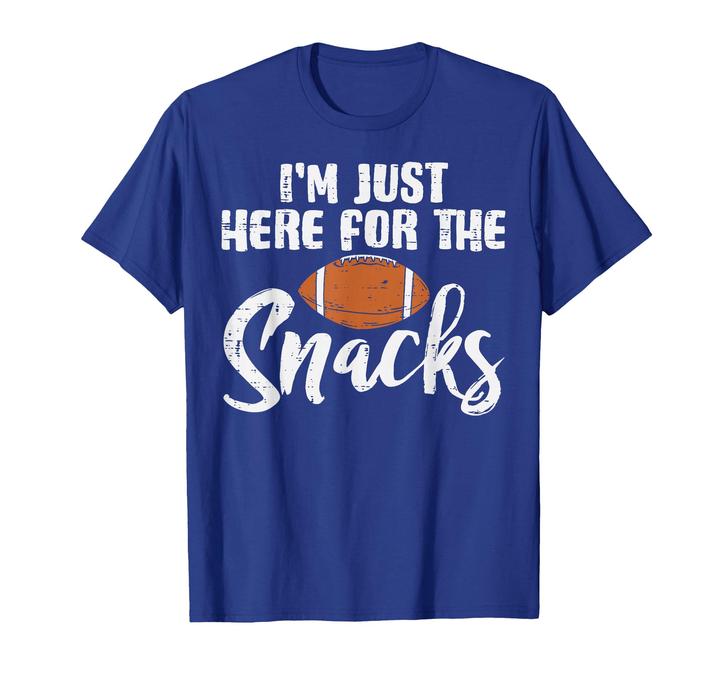 Just Here For The Snacks American Football Funny Women Kids T-Shirt