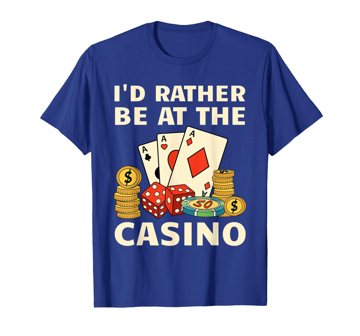 Cool Casino Lover Art For Men Women Casino Gambling Gambler T-Shirt