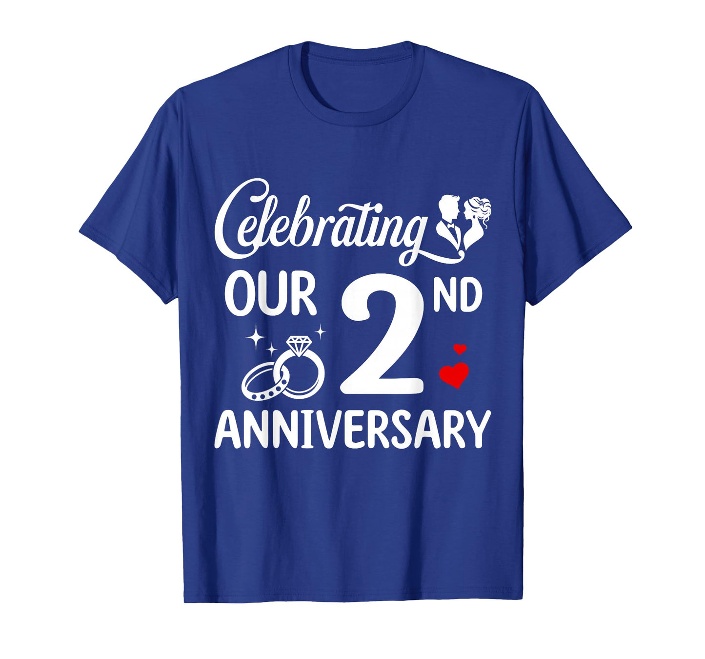 Celebrating Our 2nd Wedding Anniversary Marriage 2 Years T-Shirt