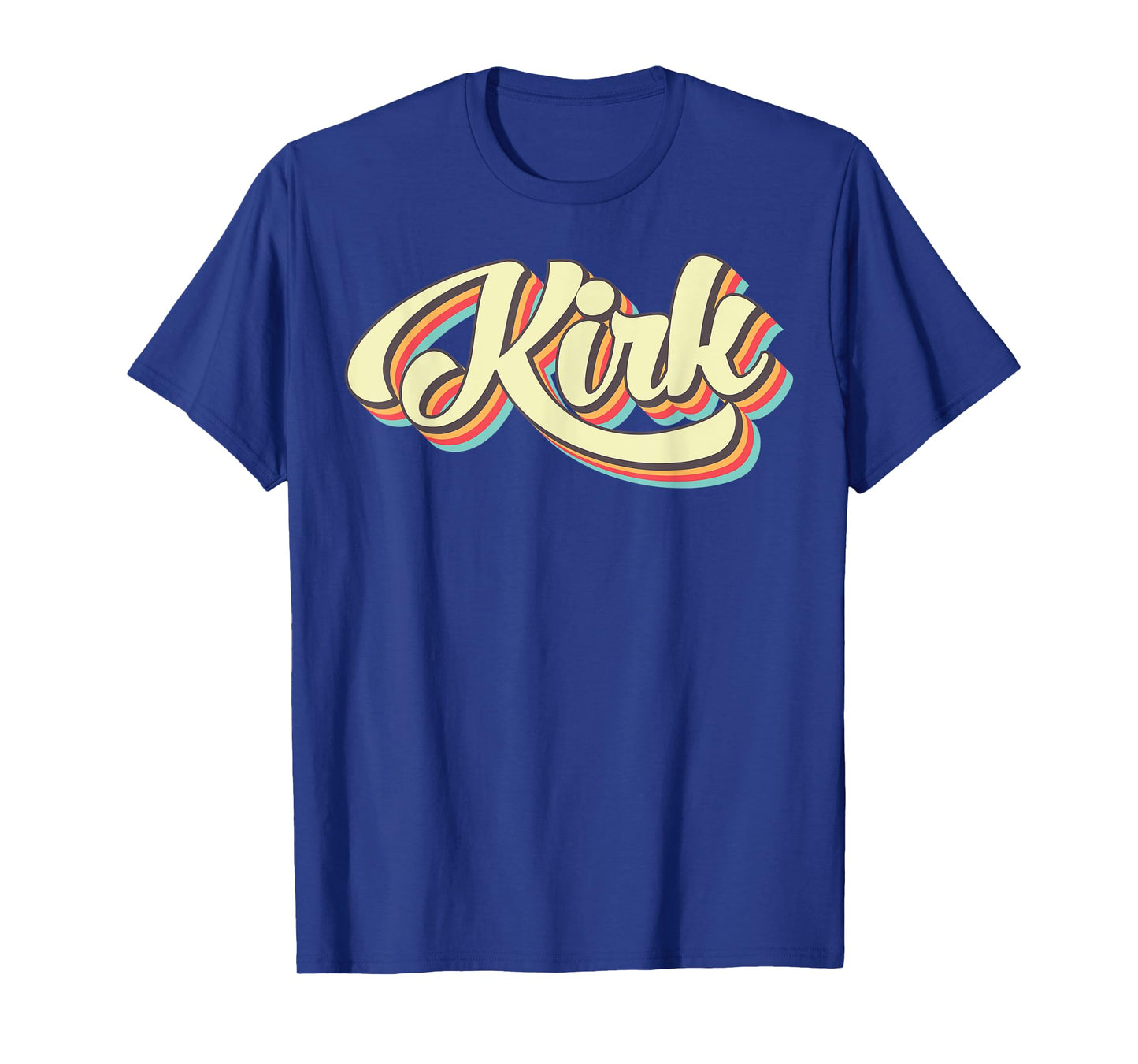 Kirk TShirt Retro Art Baseball Font Vintage T-Shirt