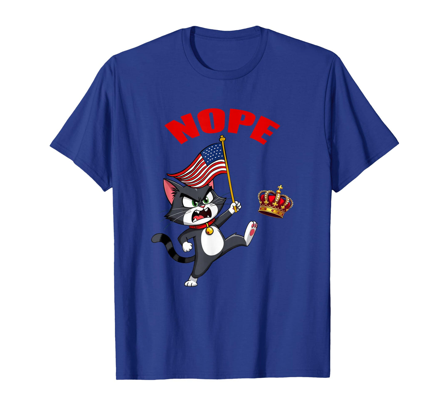 Funny No Kings in America Cat T-Shirt