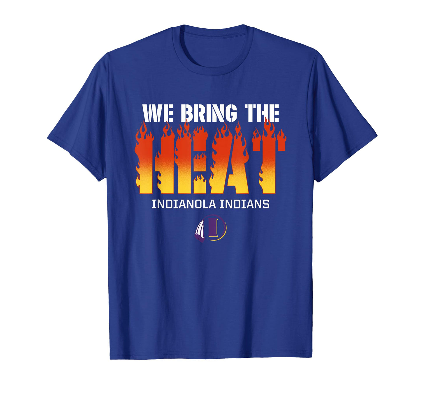 Indianola Indians Logo We Bring the Heat HS T-Shirt
