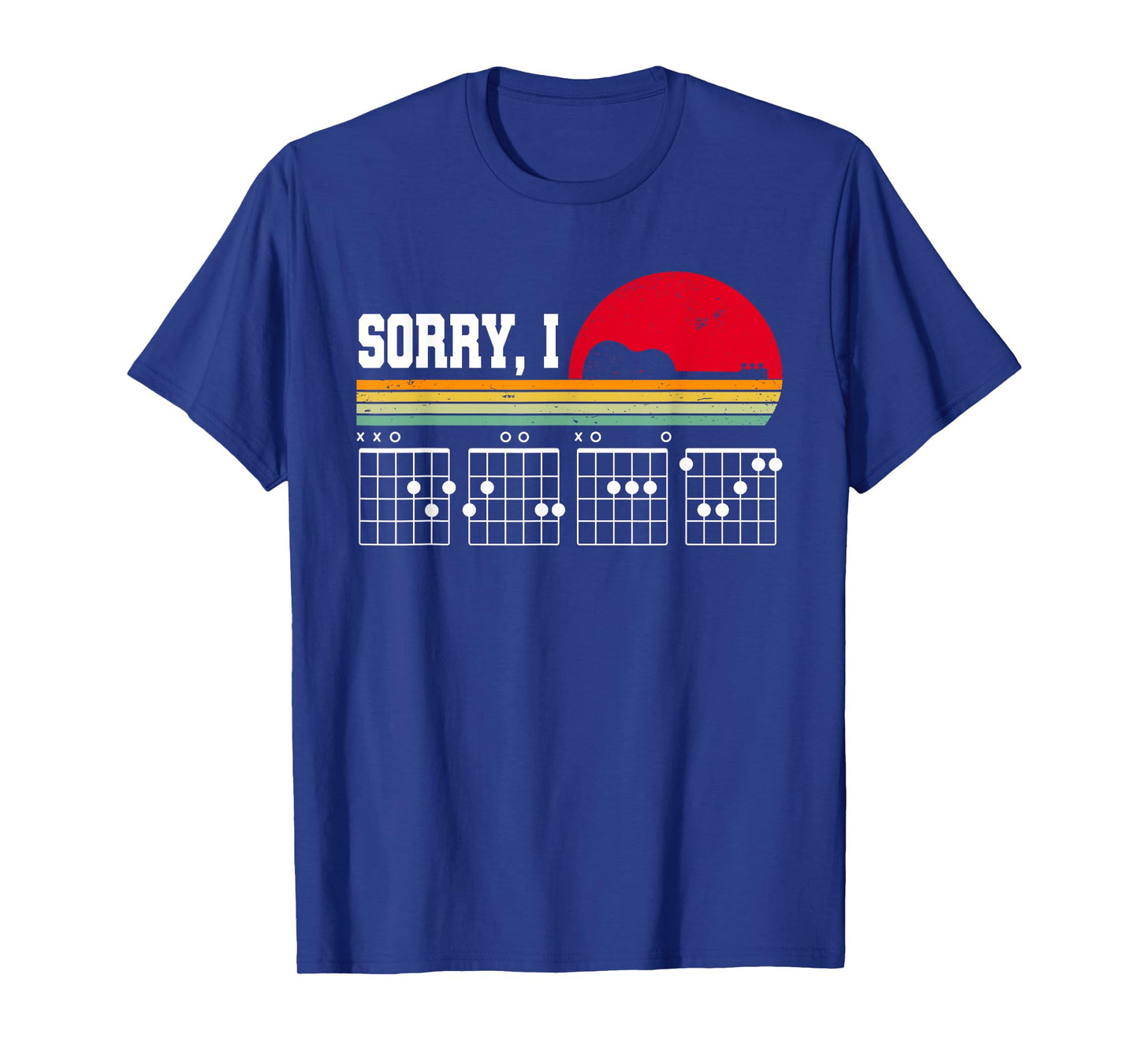 Sorry I DGAF Hidden Message Guitar T-Shirt