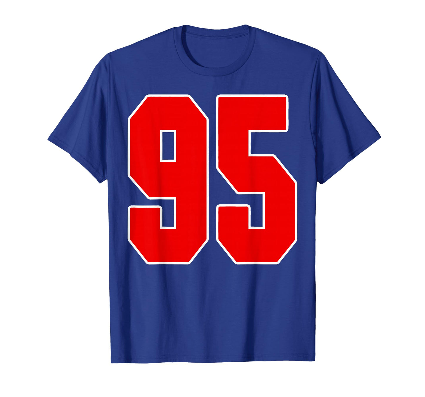 Red Number 95 Jersey Big #95 Uniform Favorite Player T-Shirt