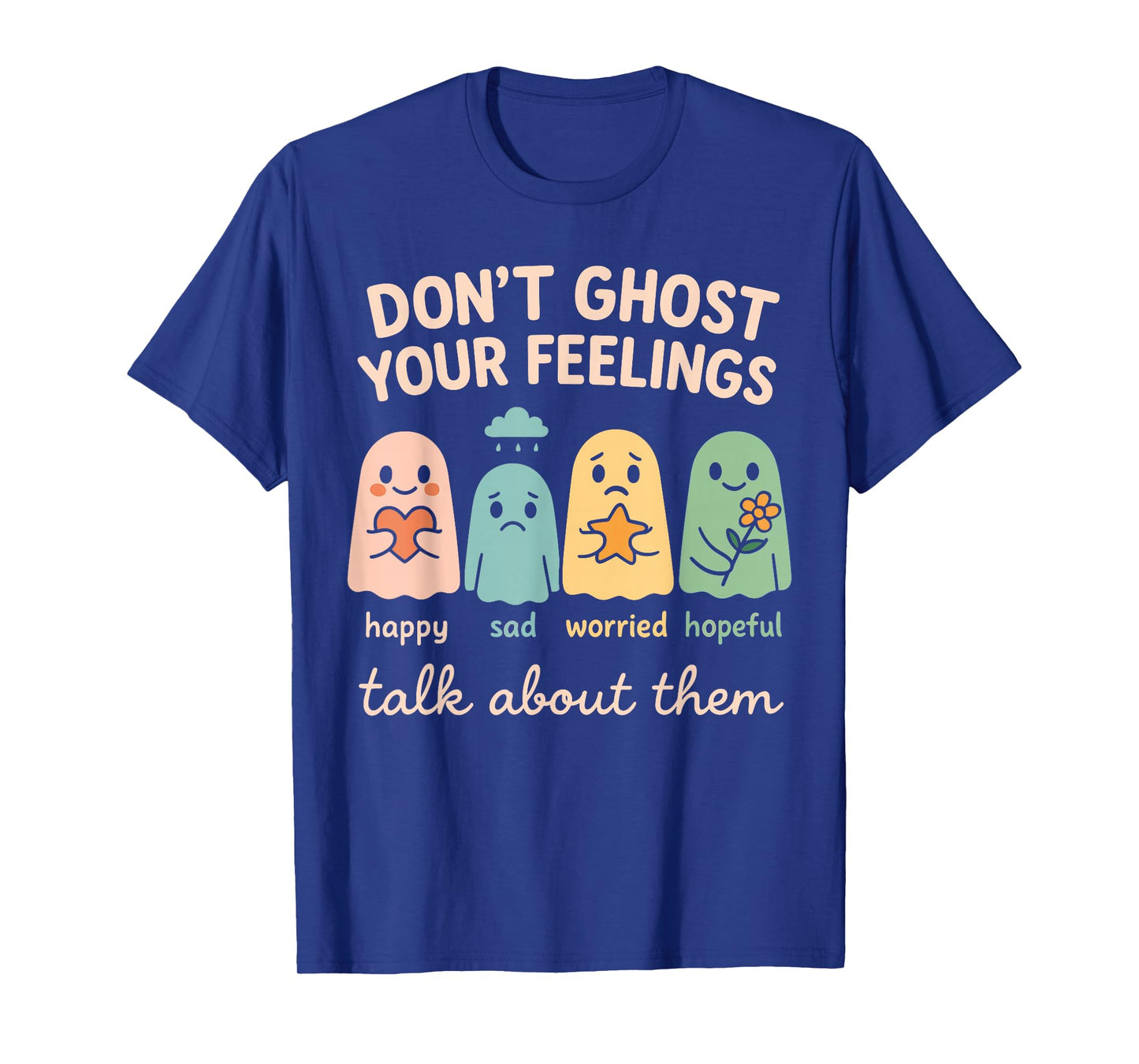 Halloween School Psychologist Shirt Dont Ghost Your Feelings T-Shirt