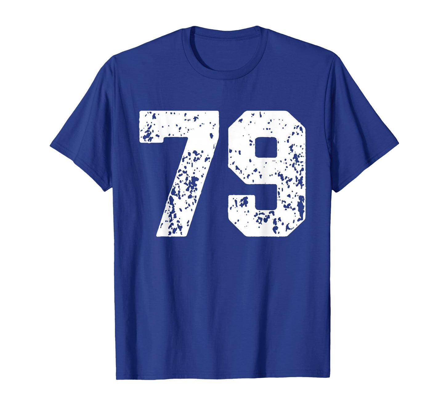 Number 79 White Best Classic College Style Birthday Funny T-Shirt