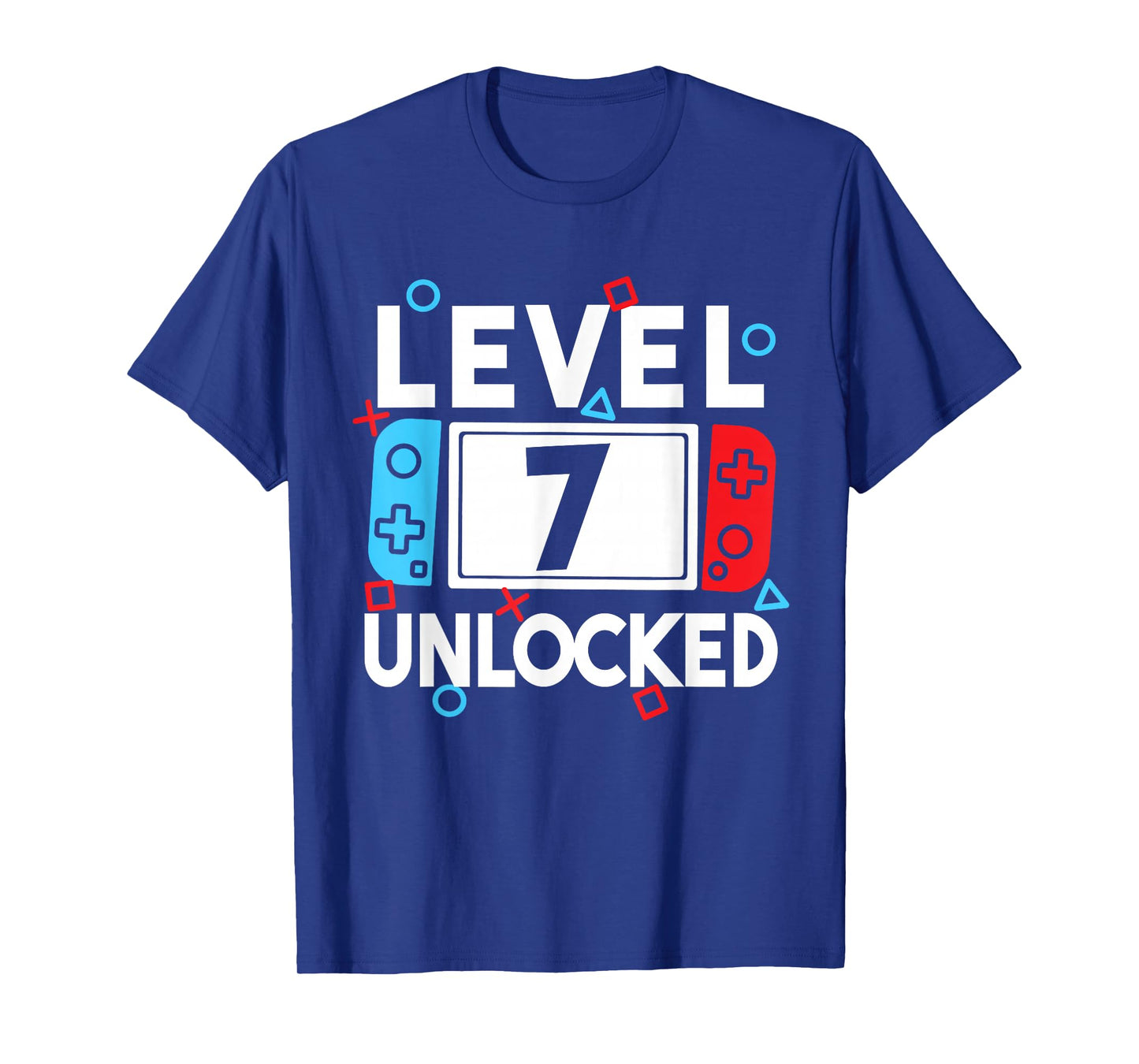 Level 7 Unlocked Gamer 7th Birthday Video Game Boys T-Shirt