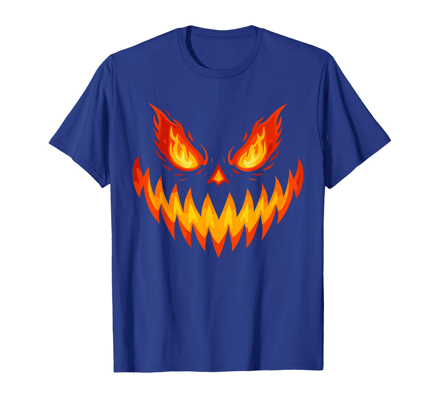 Scary Spooky Jack O Lantern Face Pumpkin Halloween Men Boys T-Shirt