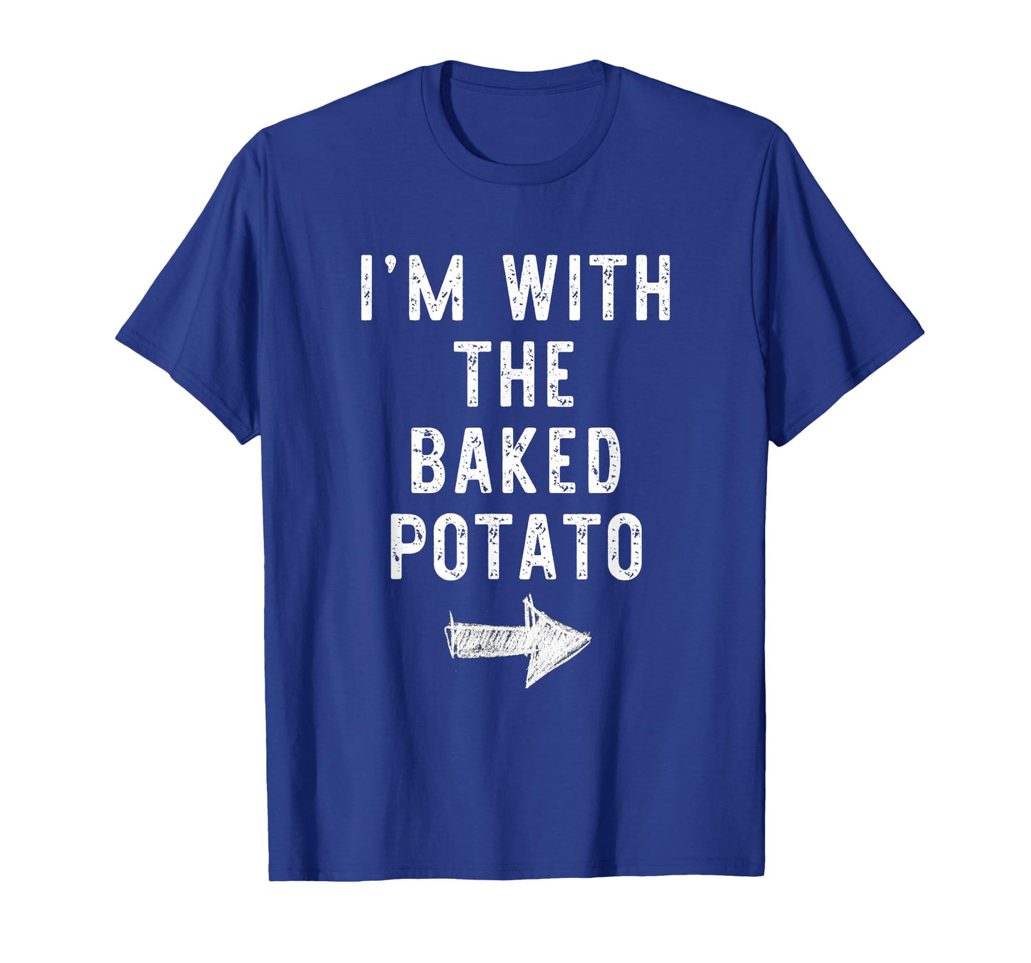 I’m With The Baked Potato Funny Halloween Couple Costume T-Shirt