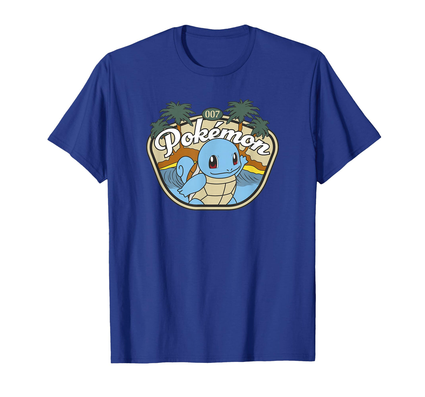 Pokémon 007 Squirtle Surfing Outdoors Adventure Beach Poster T-Shirt