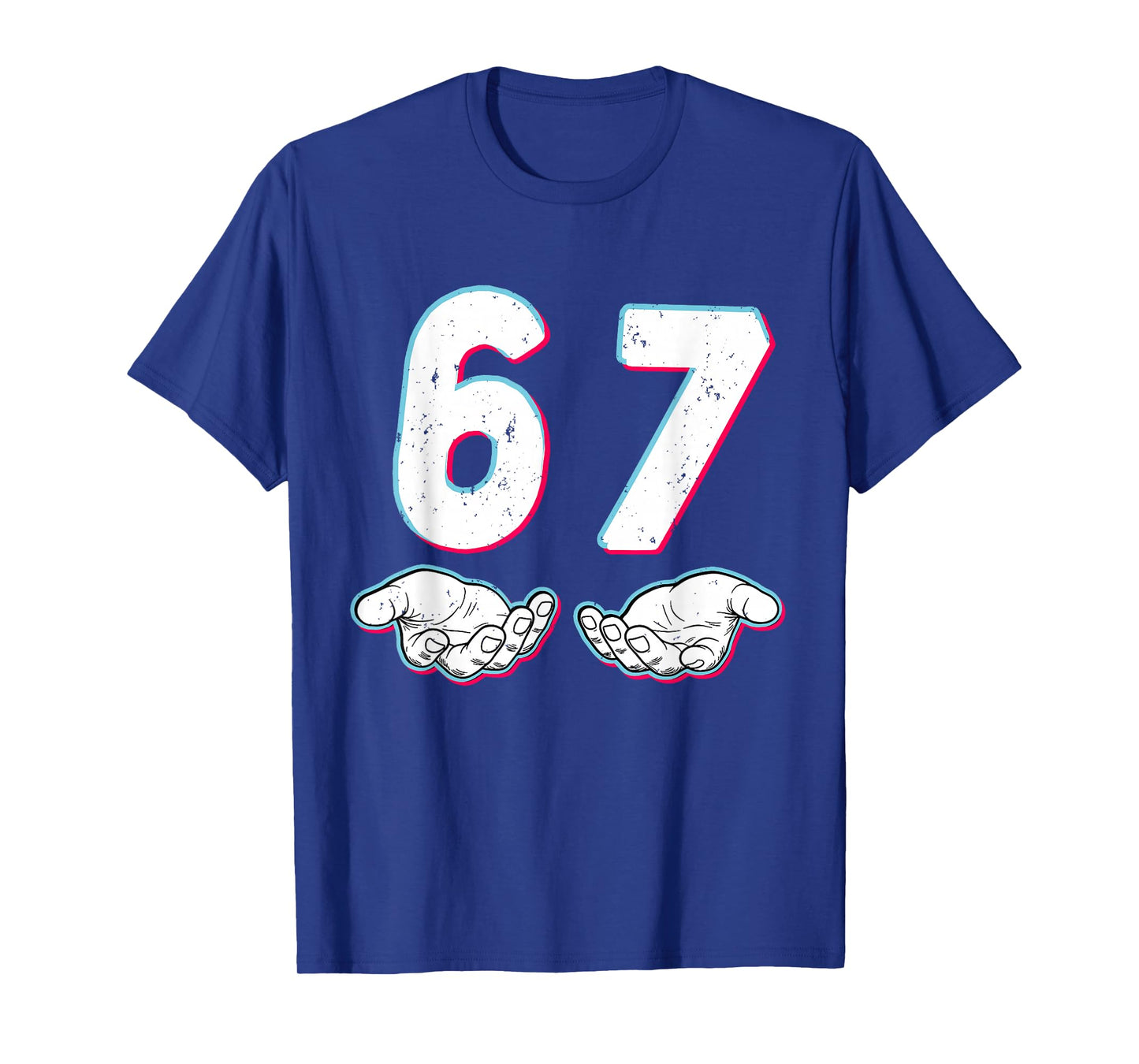 Number 67 Matching Six Seven 6 7 Meme 6-7 Halloween Costume T-Shirt