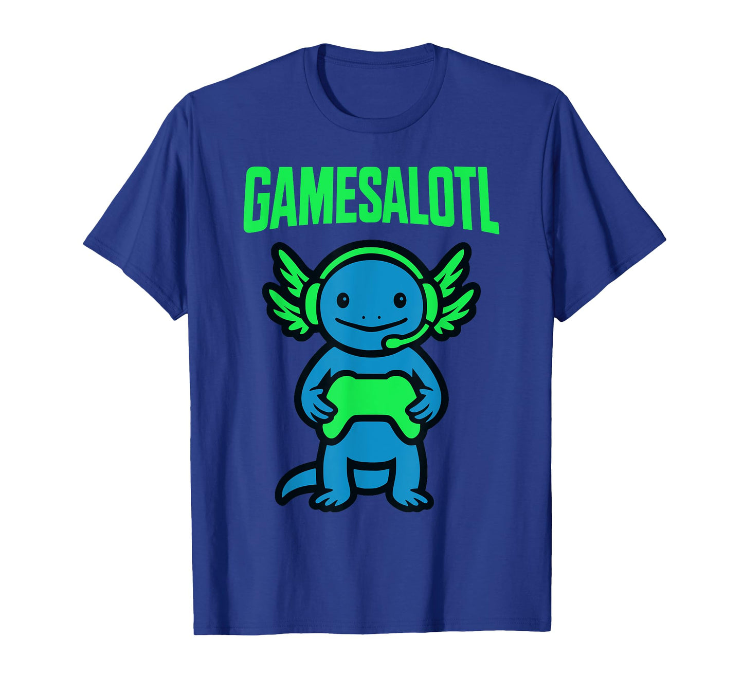 GAMESALOTL Funny Axolotl Gamer Gaming Video Games Game Tee T-Shirt
