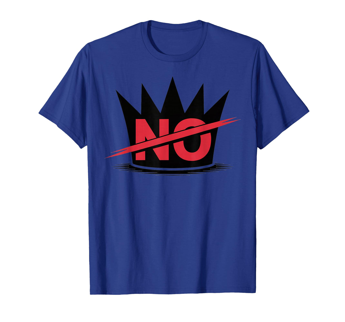 No Kings Protest Sign Patriotic Liberty Art Design T-Shirt