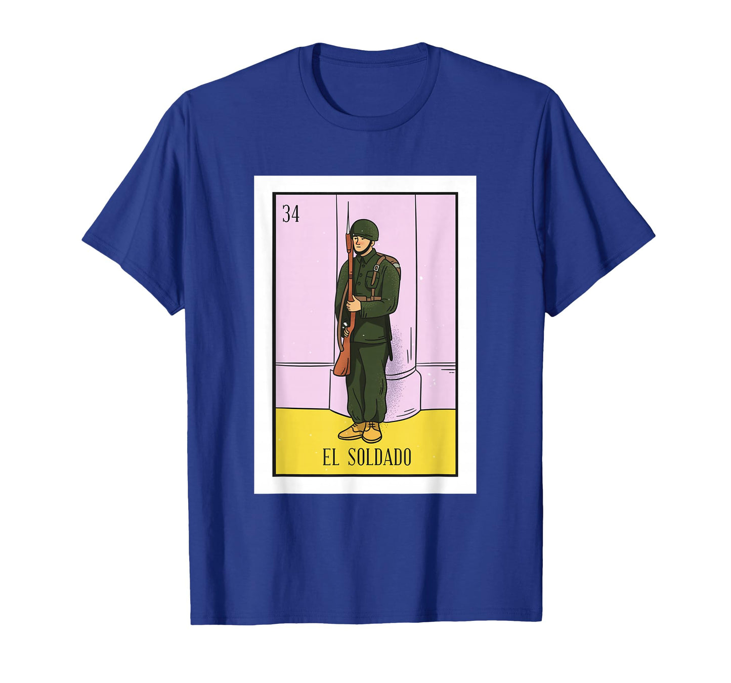 El Soldado Lottery Gift The Soldier Card Mexican Lottery T-Shirt