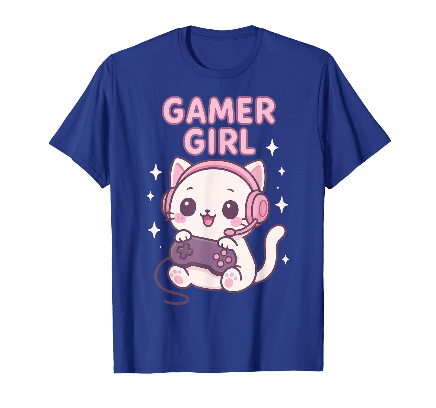 Gamer Girl Cat T-Shirt
