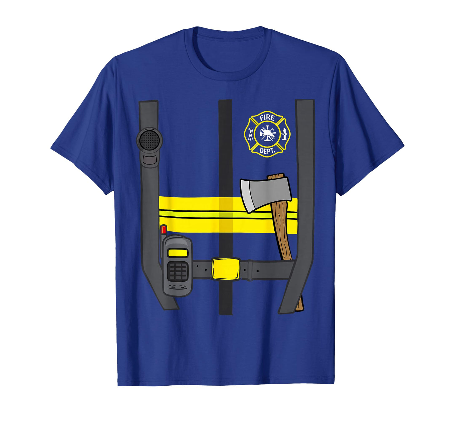 Firefighter Costume Halloween Uniform T-Shirt