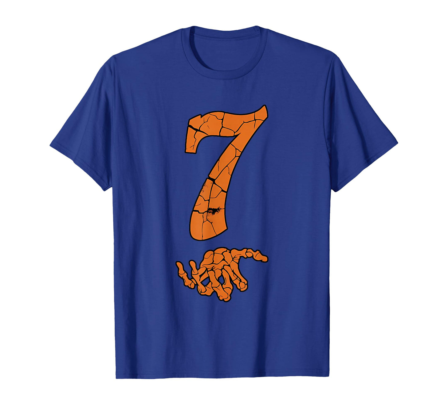 Funny Six Seven 6 7 Meme Skeleton Hands Halloween Costume T-Shirt