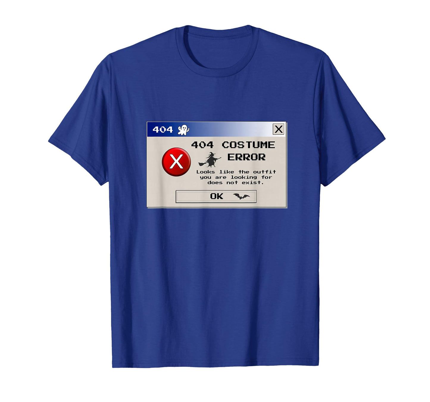 Funny 404 Costume Error Halloween Tech Witch Design T-Shirt
