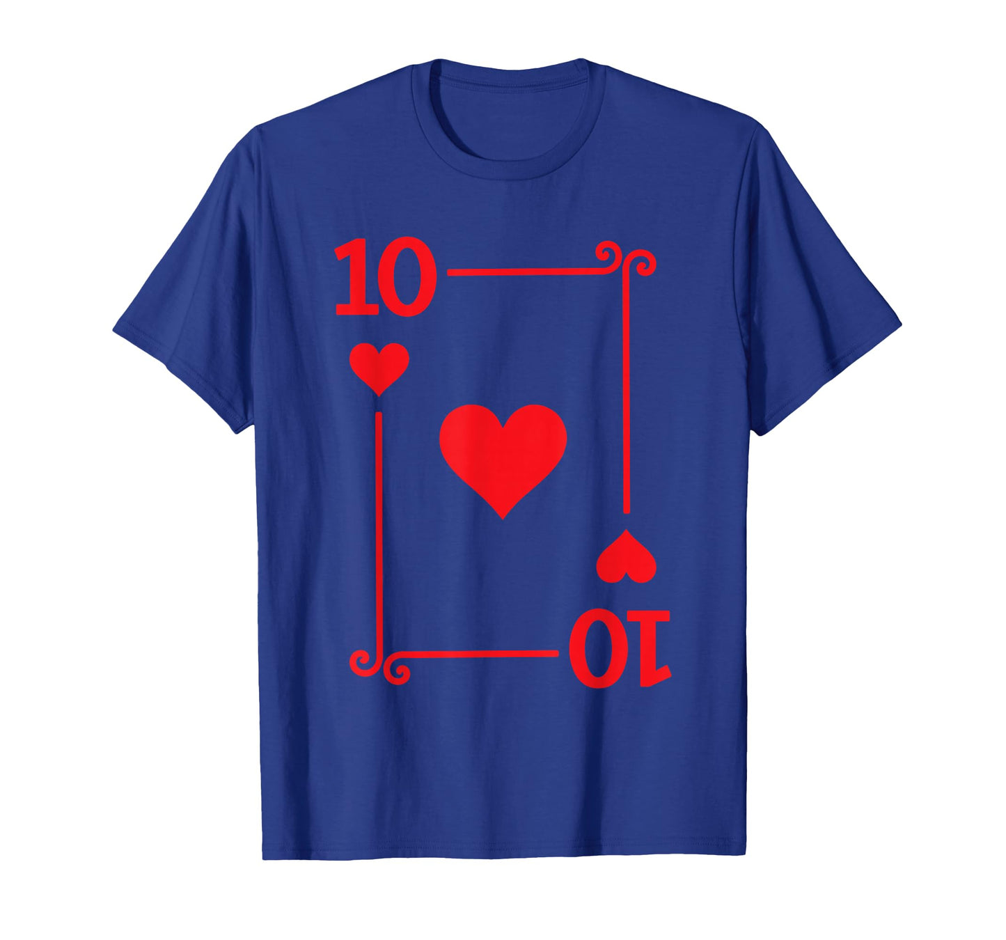 Playing Cards Costume - 10 Hearts Card - Ten Card T-Shirt