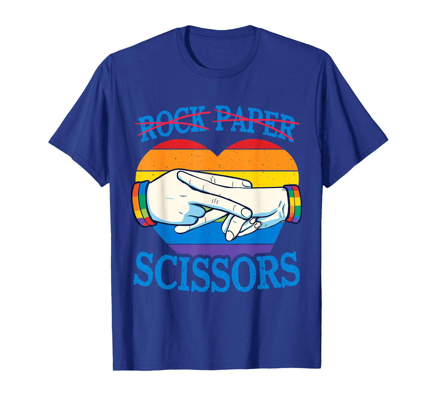Rock Paper Scissors LGBT Pride Month Lesbian Bisexual Women T-Shirt