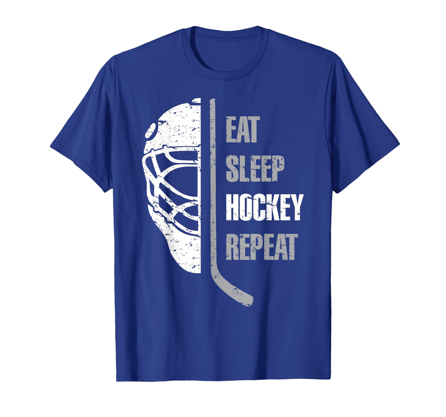 Eat Sleep Hockey Repeat Christmas For Teen Adult Hockey T-Shirt