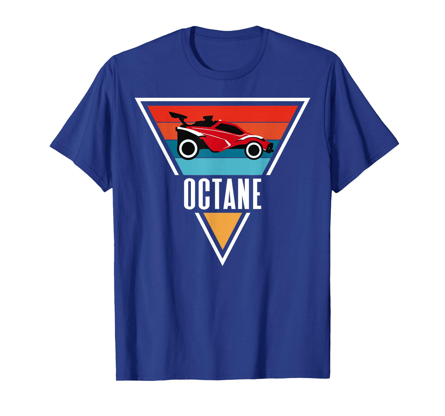 Octane Rocket Soccer Retro Sunset Distressed Graphic Pullove T-Shirt