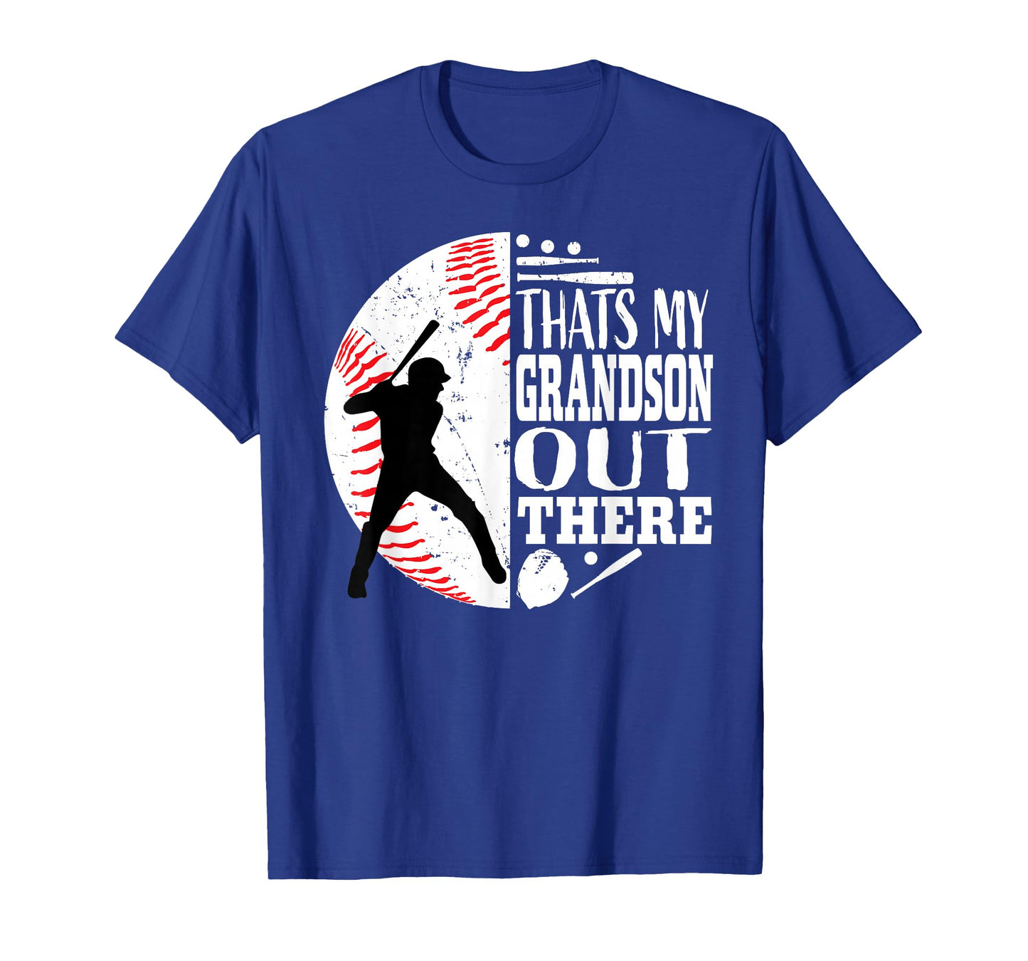 Thats My Grandson Out There Baseball Grandma Grandpa Graphic T-Shirt