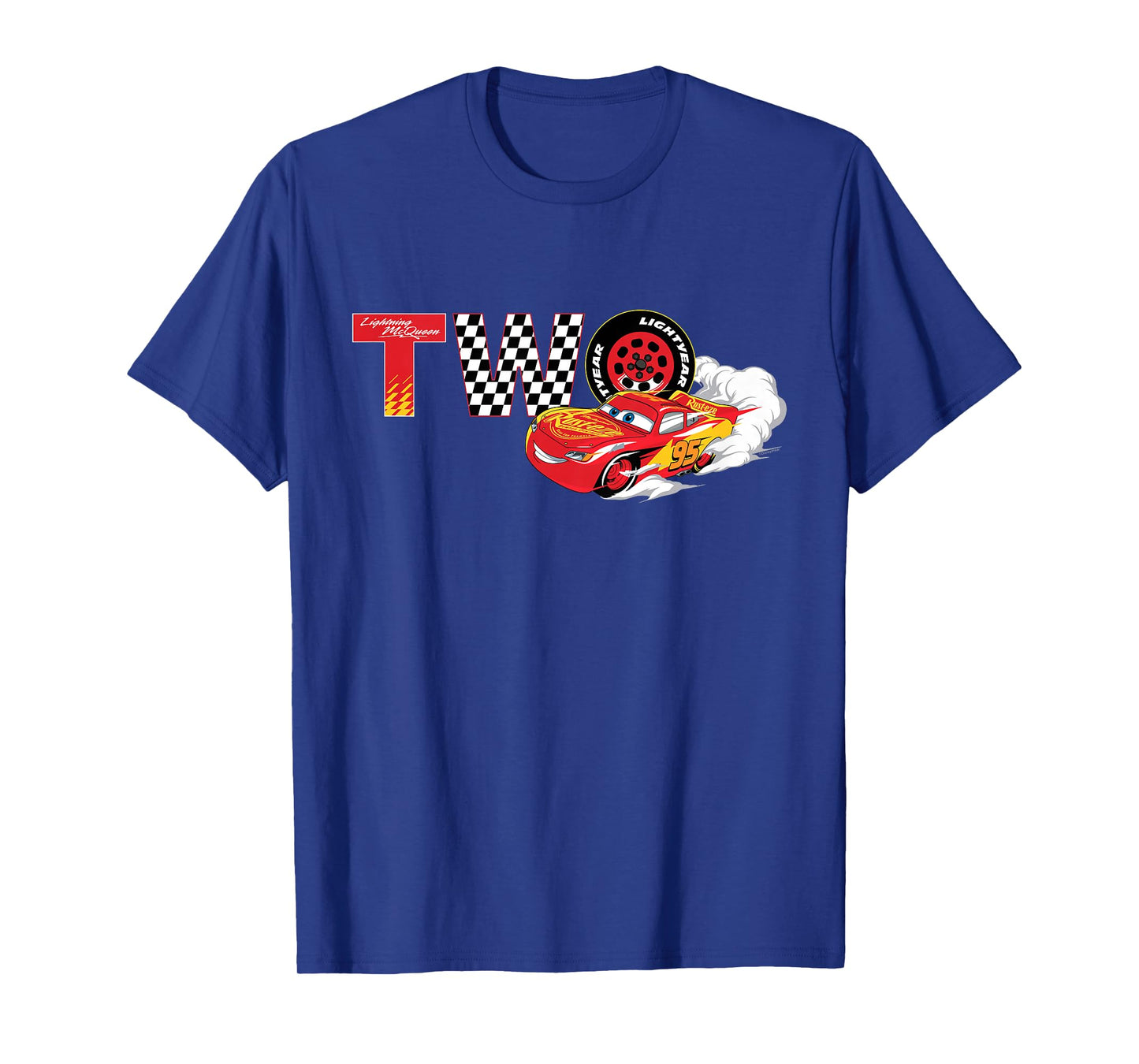 Disney & Pixar's Cars Numbers 2 Second 2nd Birthday Party T-Shirt