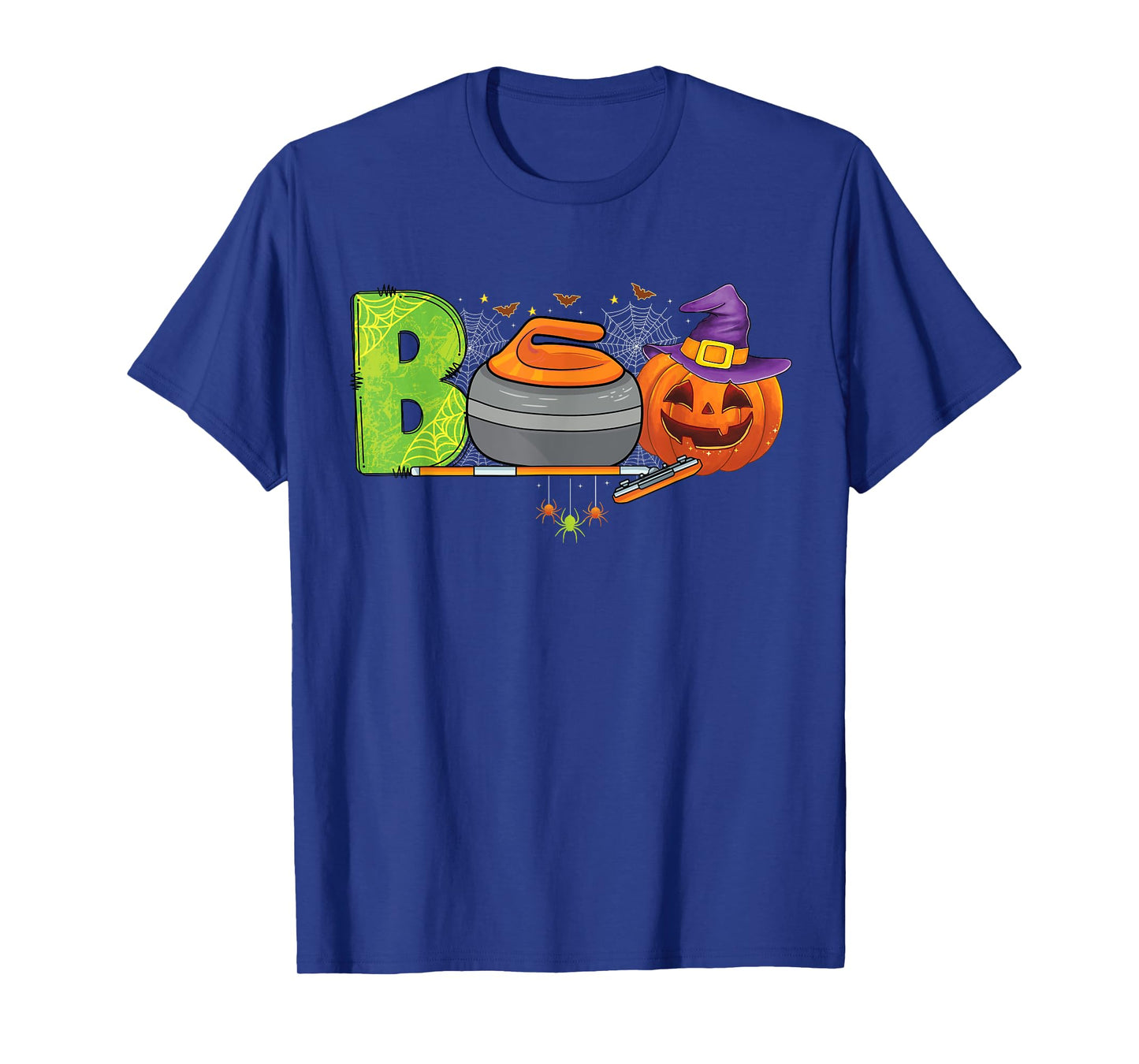 Boo Curling Player ice Sports Curling Halloween costume T-Shirt