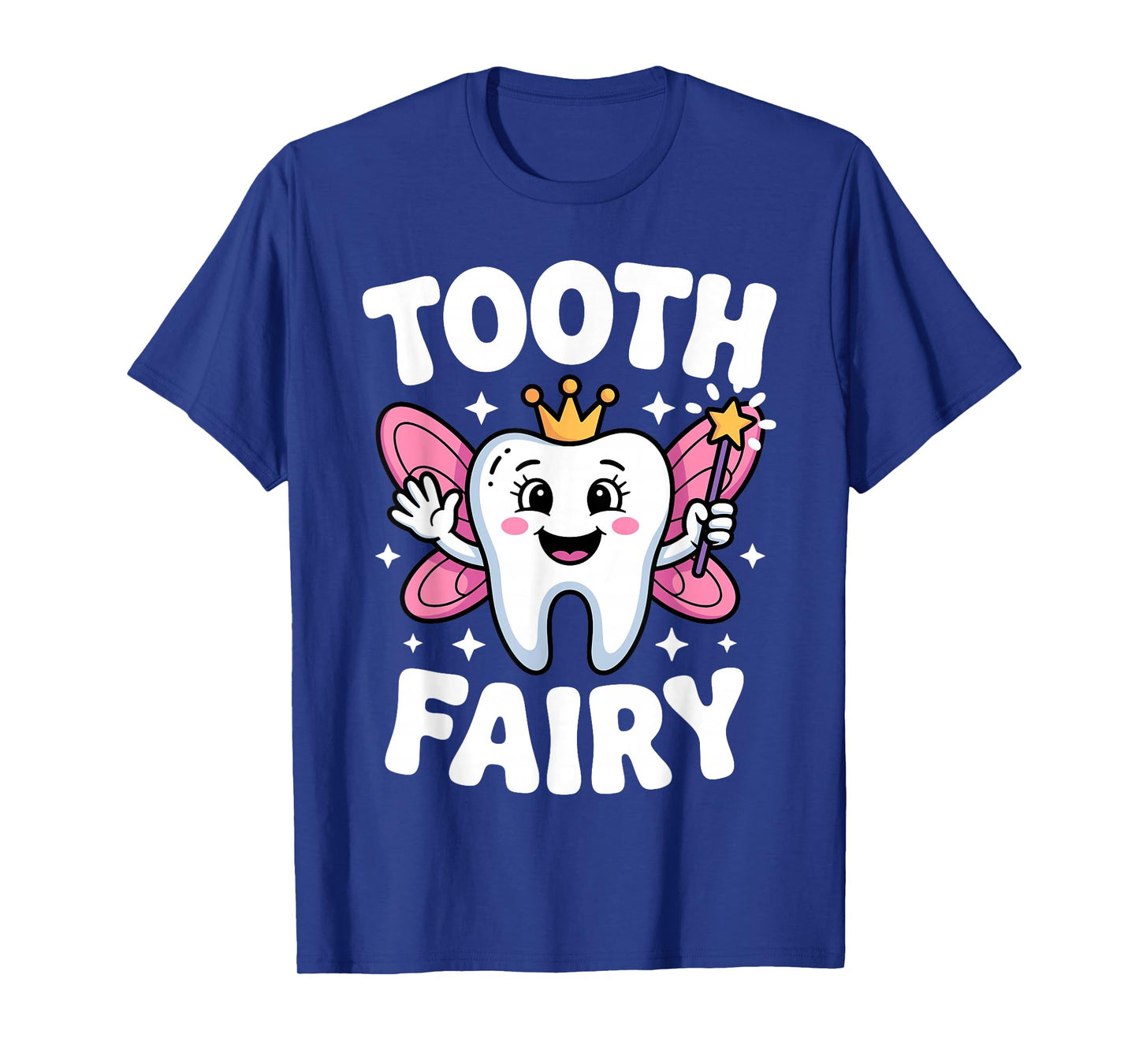Cute Tooth Fairy Costume for Men Women Kids Teeth Toothfairy T-Shirt