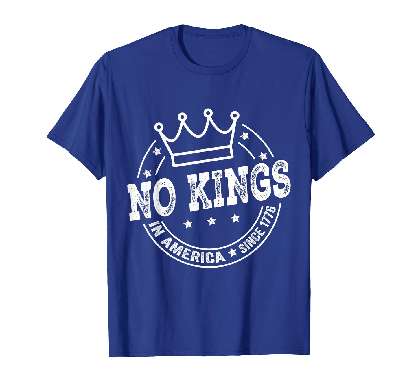 No Kings in America Vintage Patriotic No Kings T-Shirt