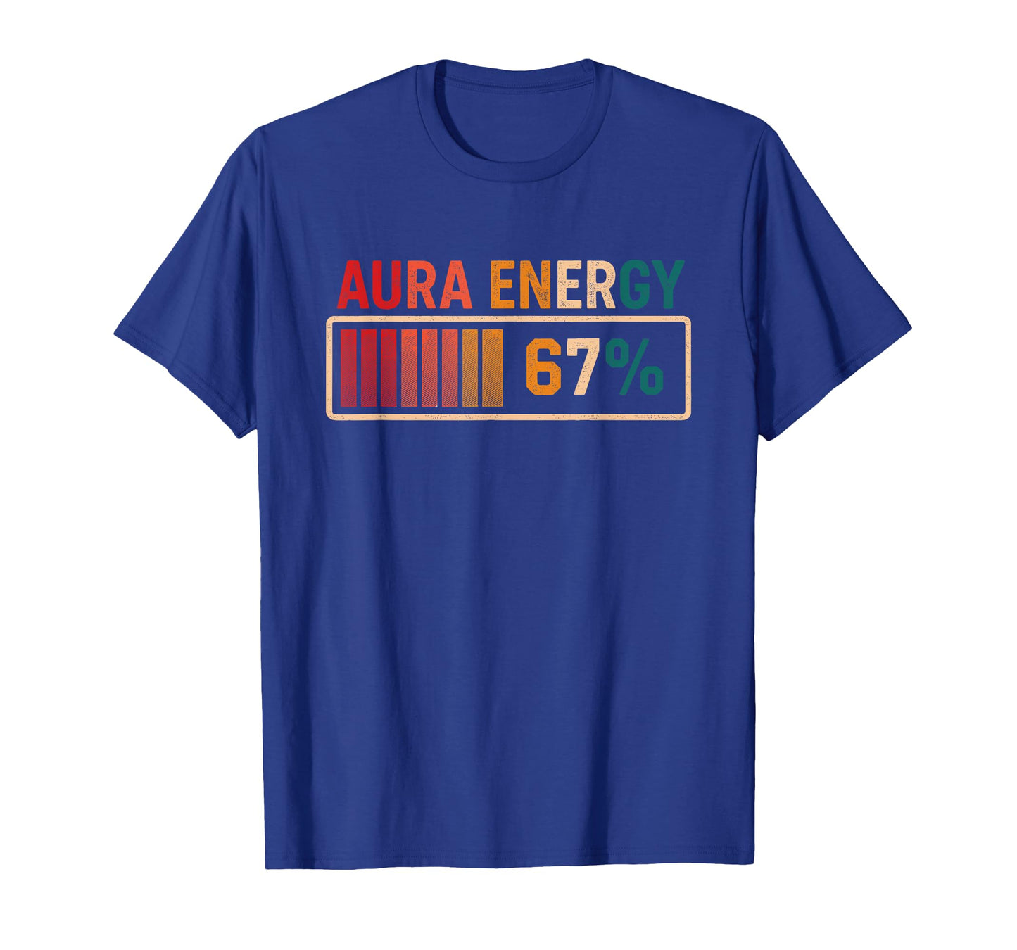 Six Seven Meme Funny 67 Aura Gen Alpha Slang Retro T-Shirt