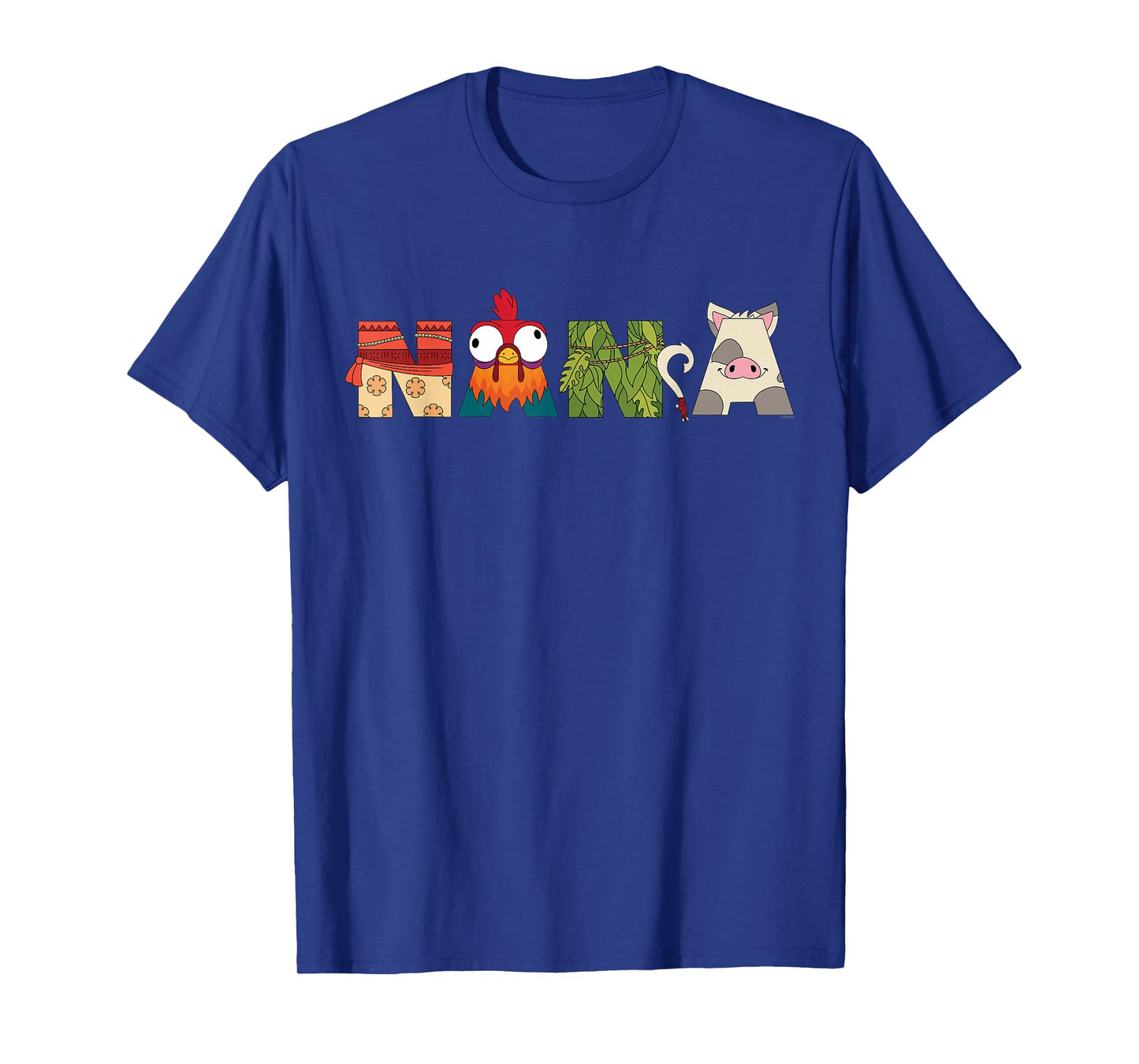 Disney Moana Letters Nana Grandma Gift Family Trip Vacation T-Shirt
