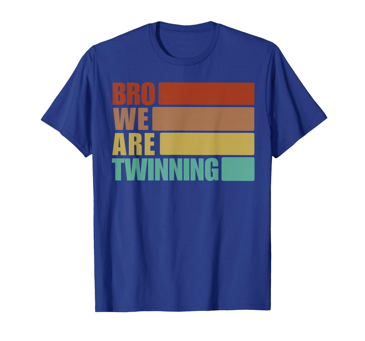 Bro We're Twinning Boys Twin Day Spirit Week Funny Kids 70s T-Shirt