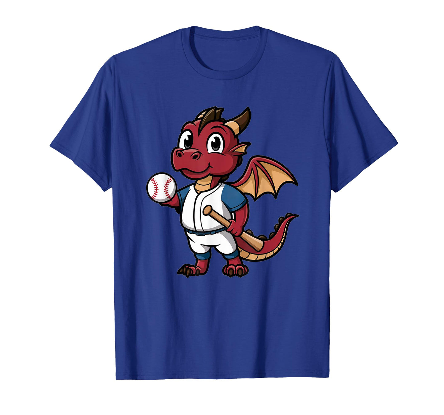 Dragon Baseball Player Fantasy World Design T-Shirt