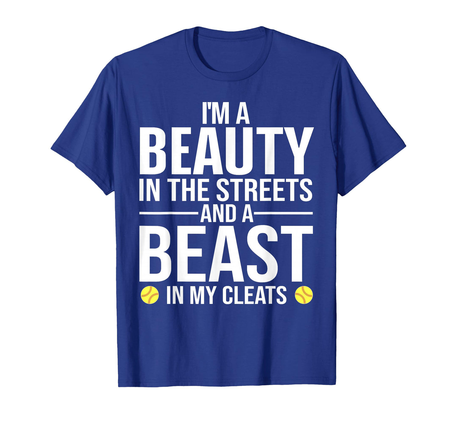 Funny Softball Design For Women Girls Softball Team Player T-Shirt