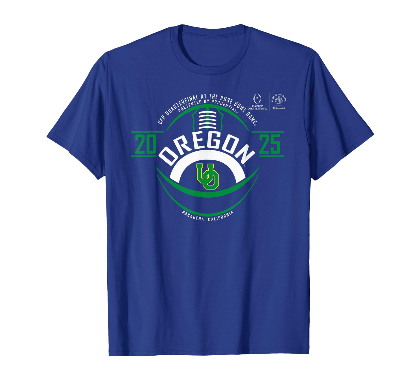 Oregon Ducks Rose Bowl CFP 2024-2025 Football Black T-Shirt