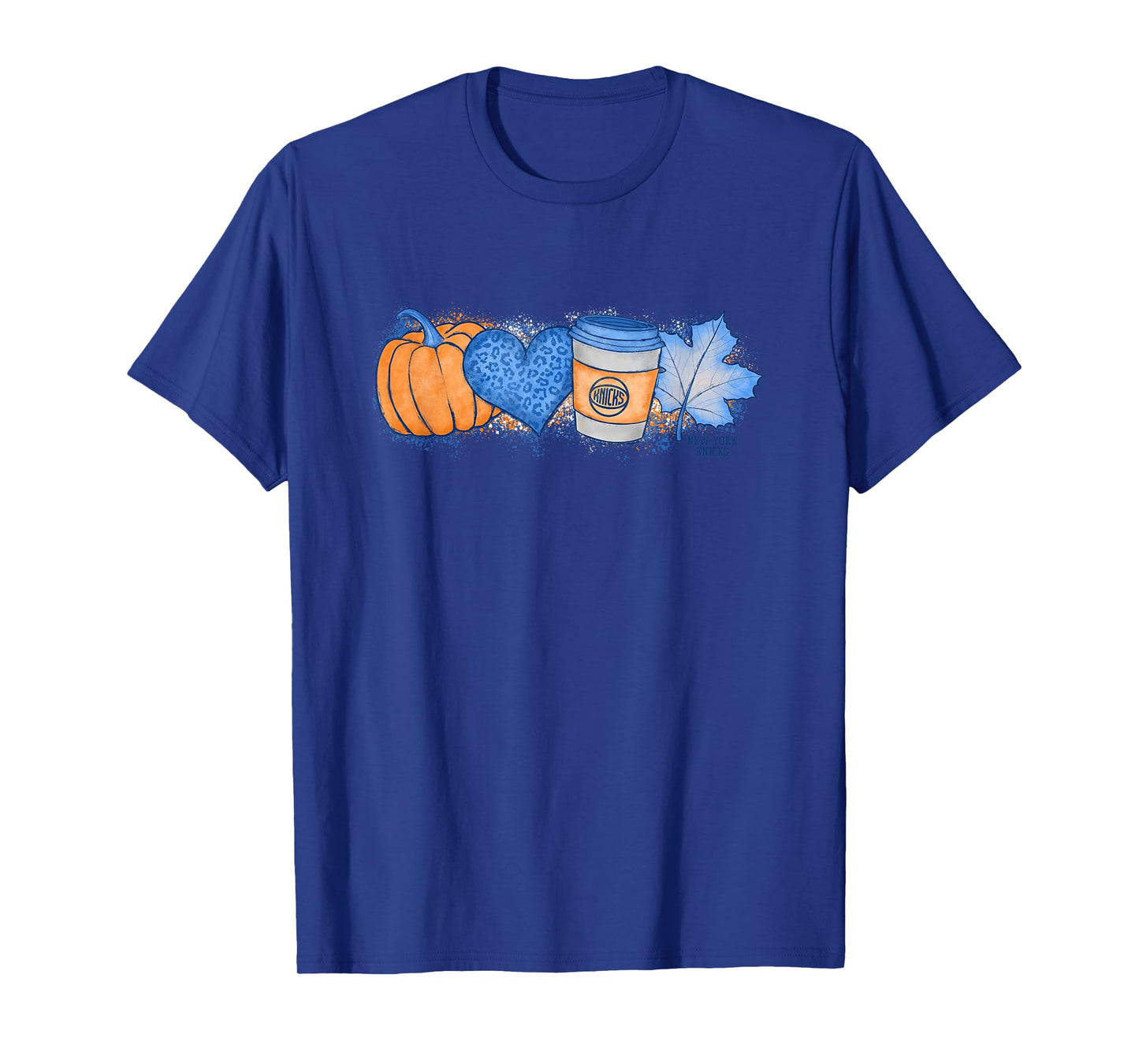 NBA New York Knicks Cozy Fall Painted Banner T-Shirt