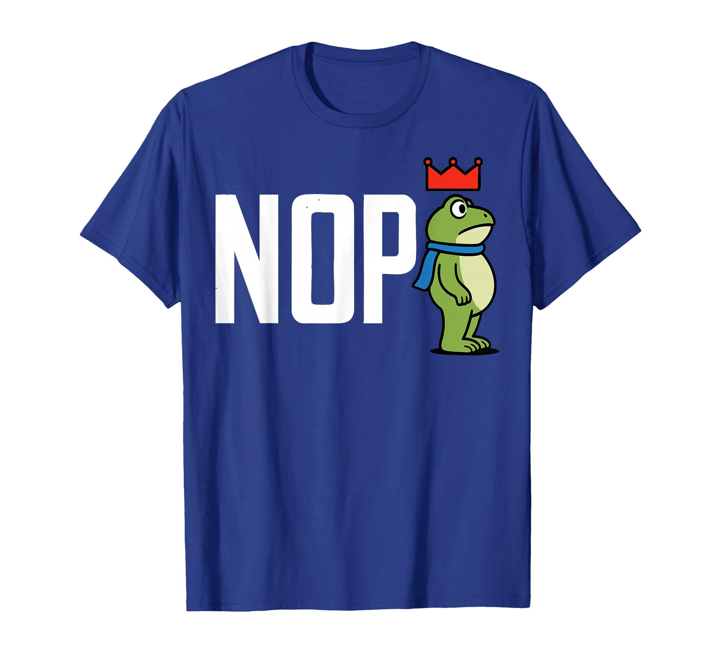 Funny No Kings Frog Protest Sign Meme Vertical T-Shirt