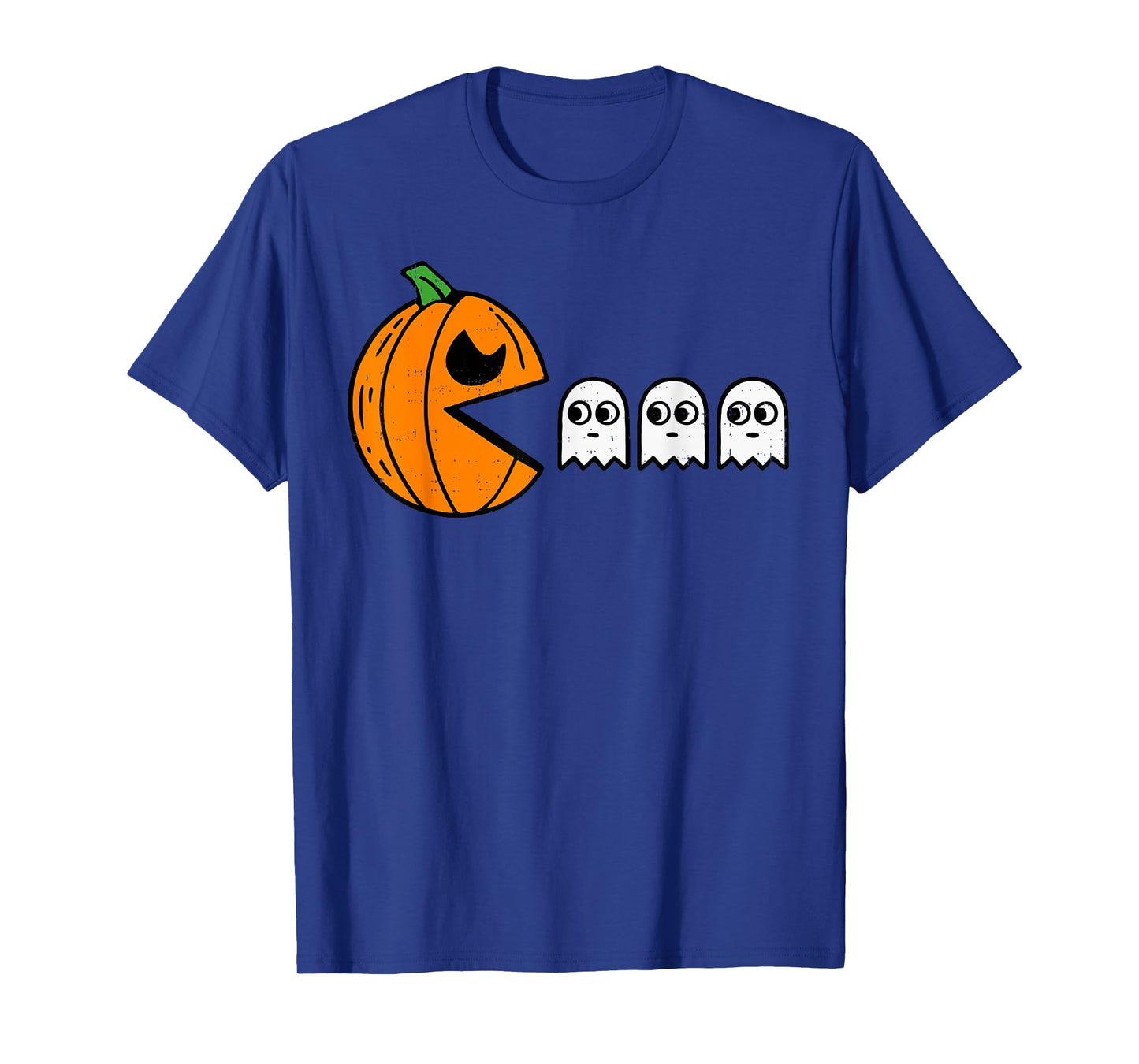 Pumpkin Eating Ghost Gamer Halloween Gaming Boys Teen Kids T-Shirt
