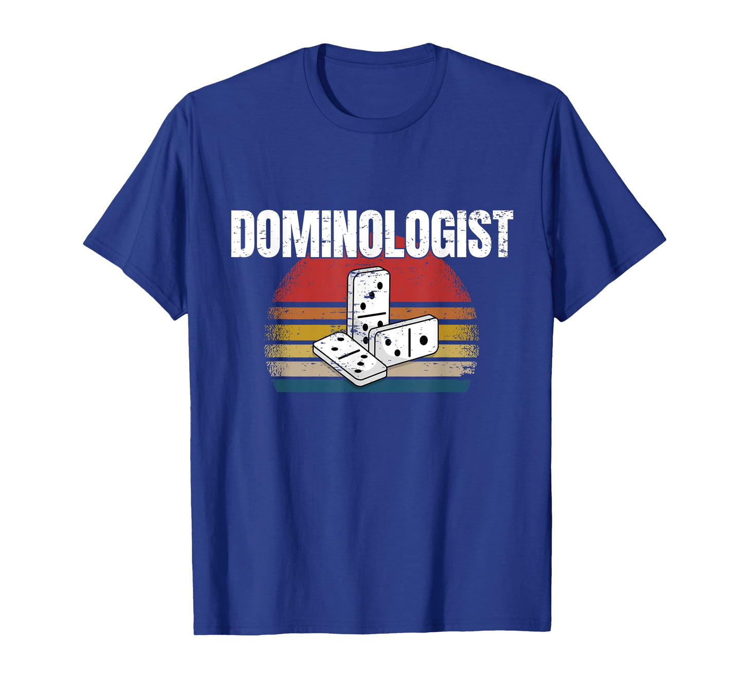 Retro Domino Player Dominoes Game Dominologist Funny Saying T-Shirt