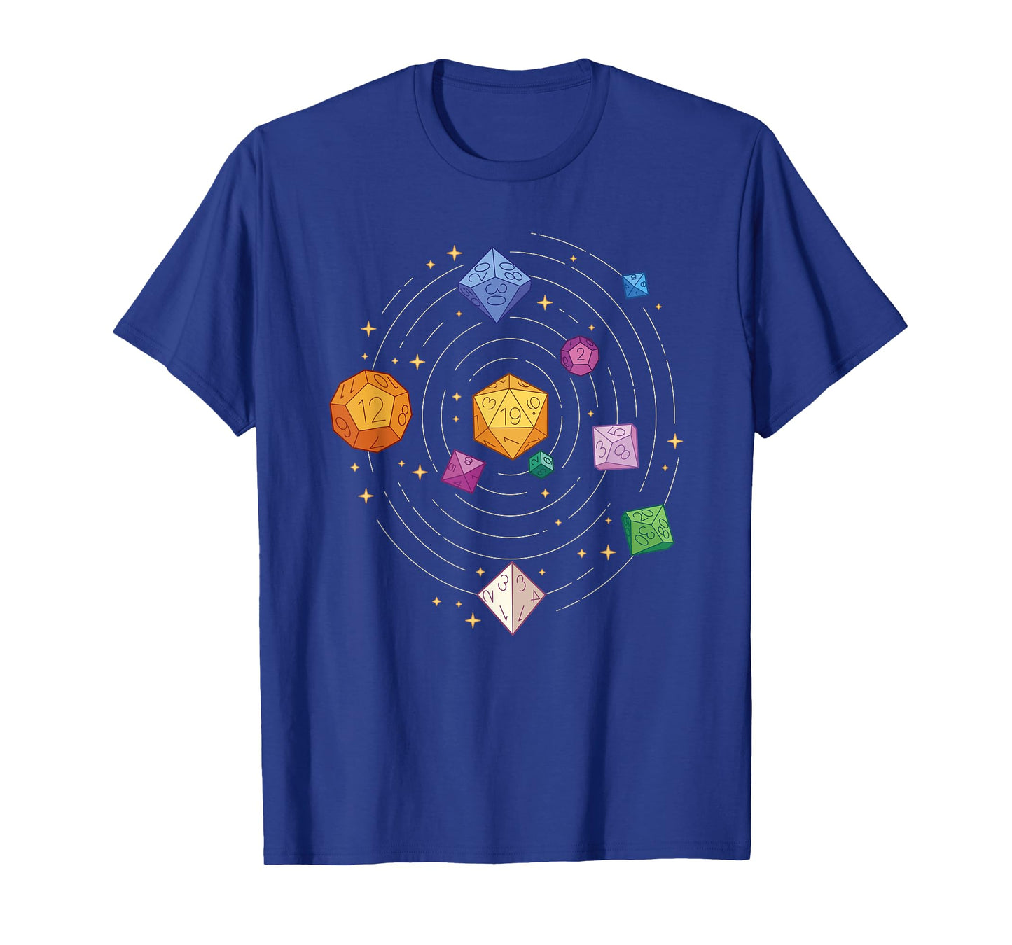 Roleplaying Games, Rotating Dice in Space RPG T-Shirt