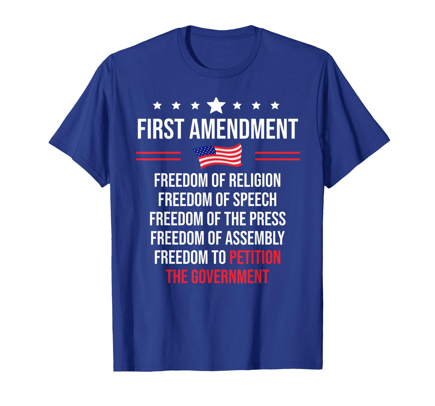 First Amendment Freedom of Speech US Democracy 1st Amendment T-Shirt