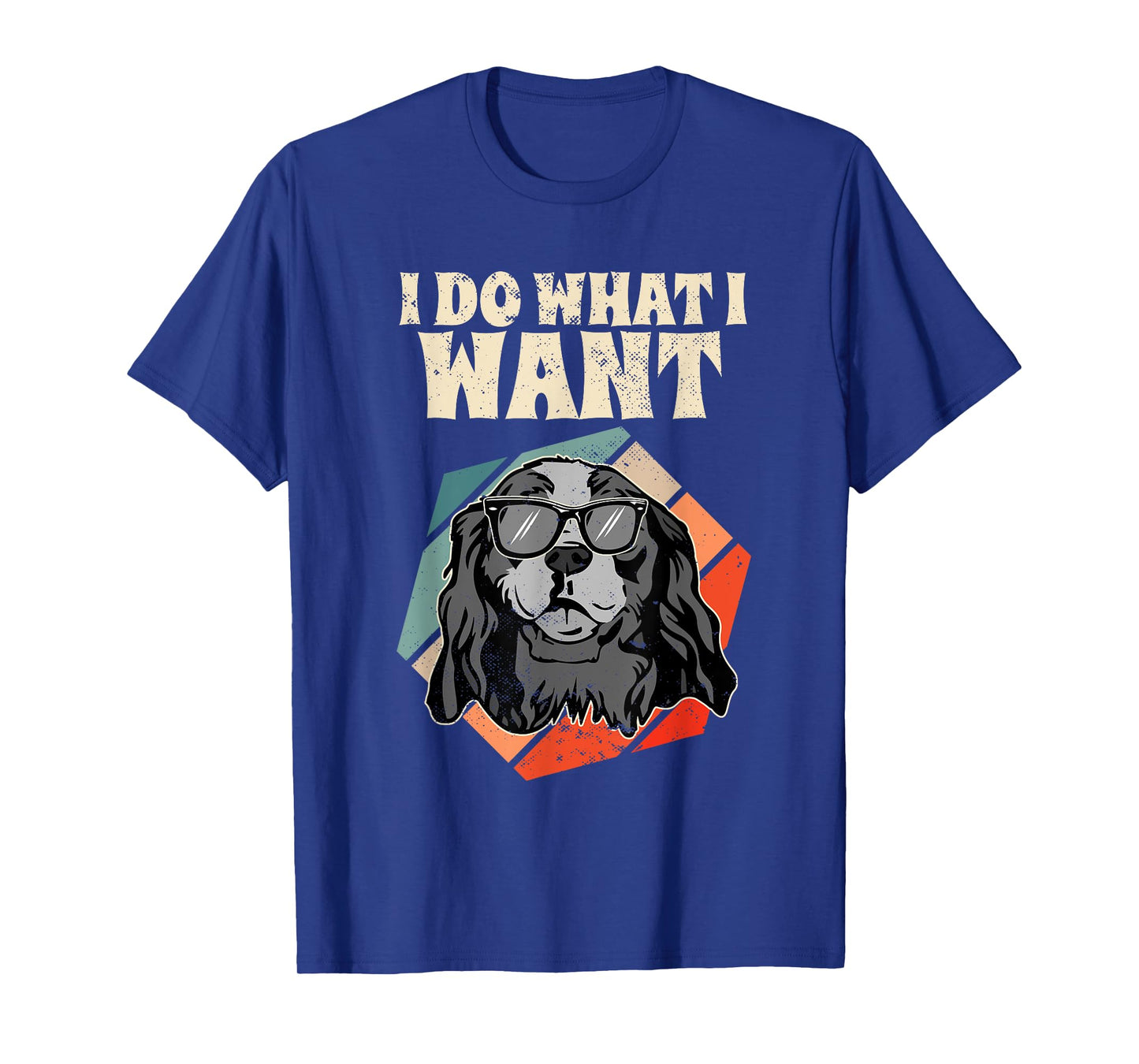 Retro I Do What I Want Cavalier King Charles Spaniel T-Shirt