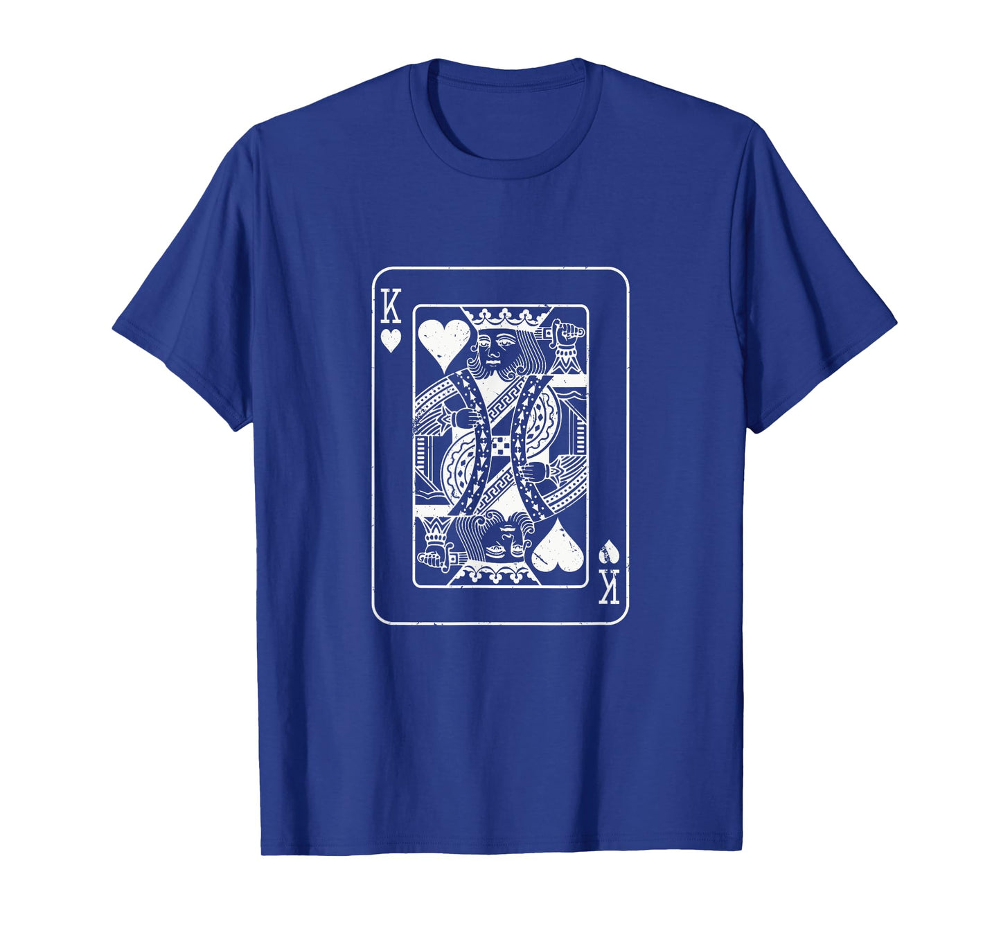 Heart King Playing Card - Poker Skat Double Head Wedding Couple T-Shirt
