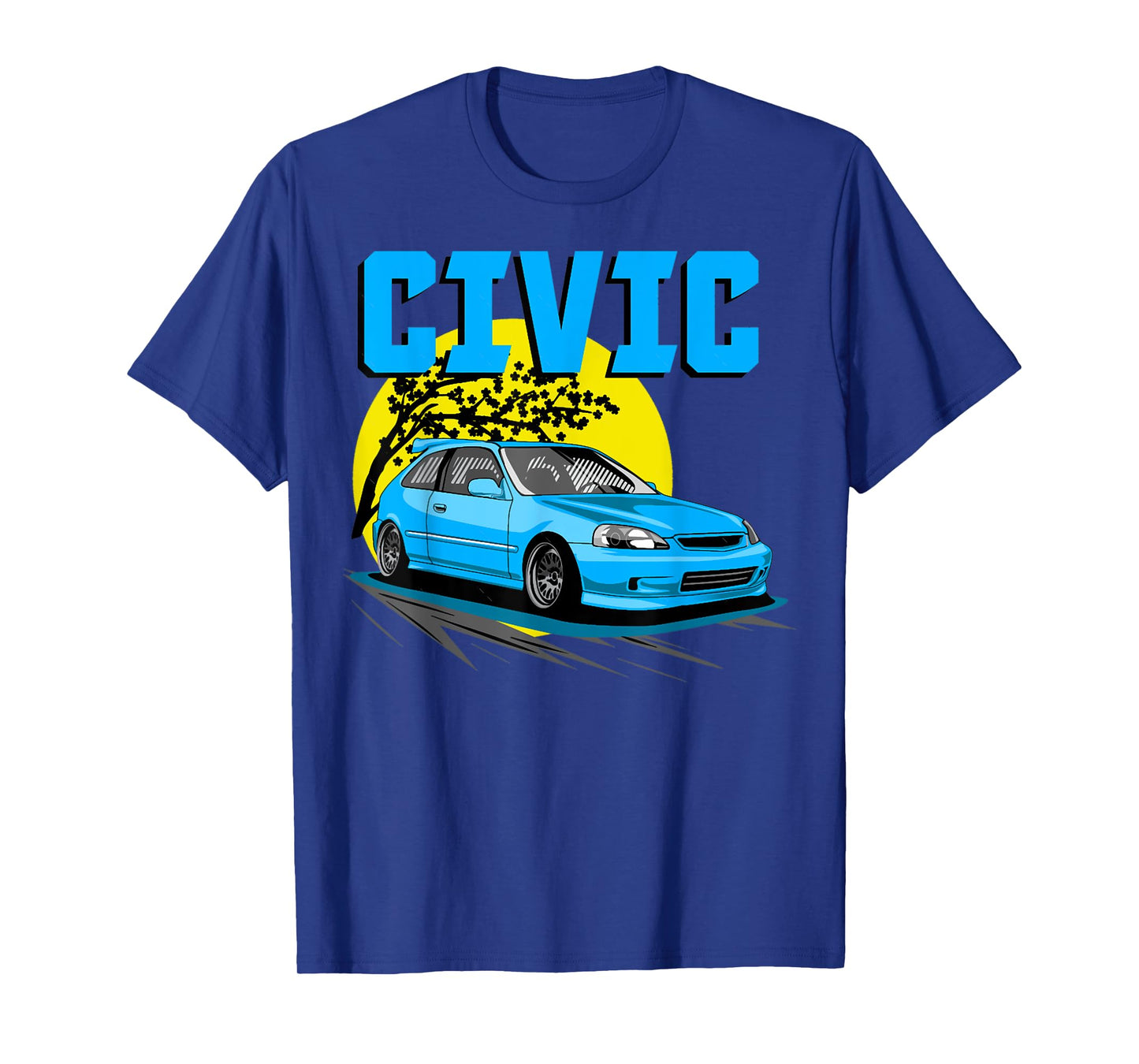 1997 CIVIC eg ek type r Hatchback car T-Shirt, Small, Black