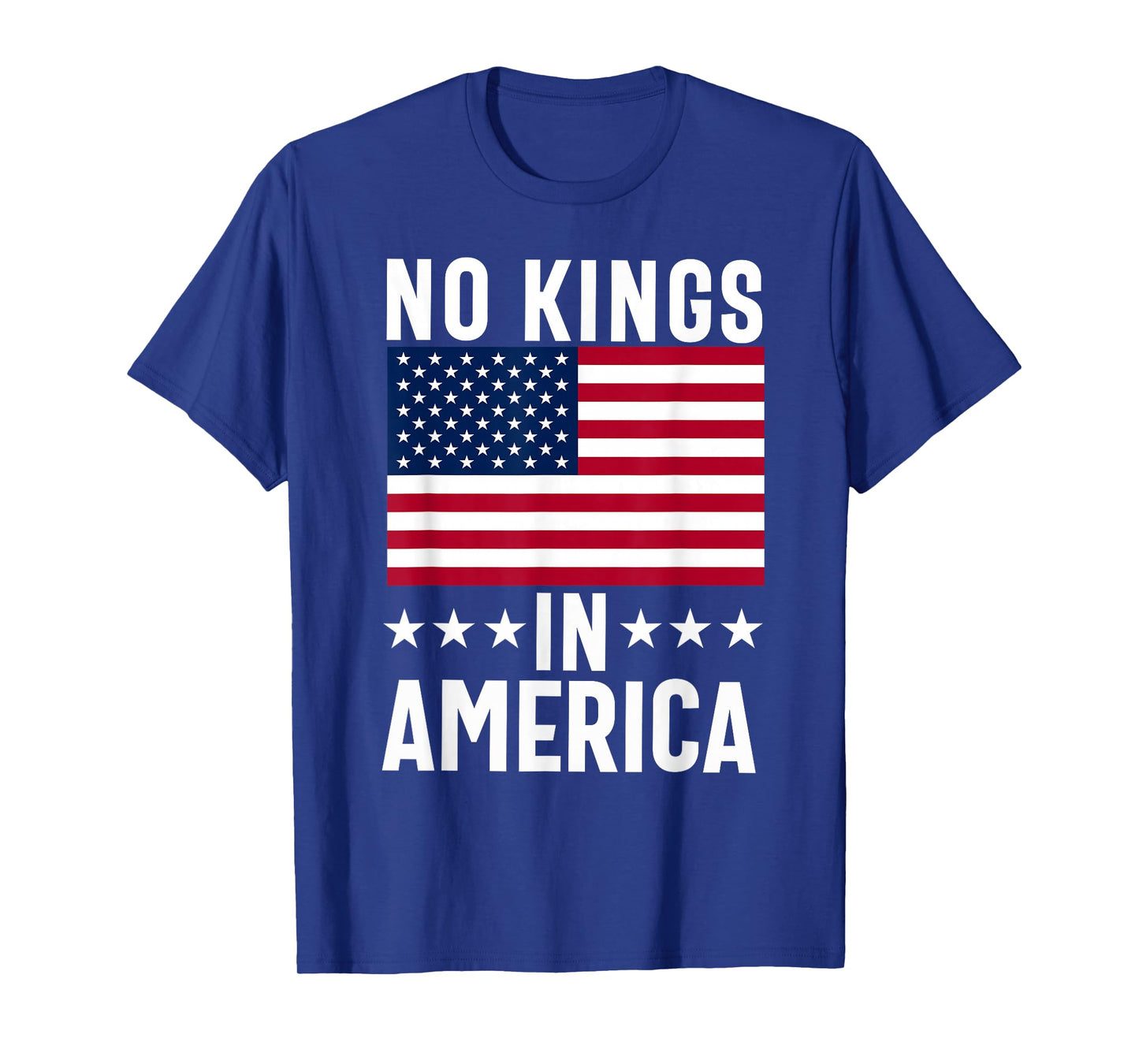 No Kings in America flag Protest Save Democracy T-Shirt